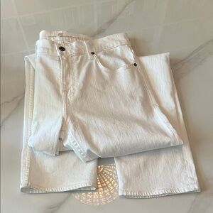 7 For All Mankind White Standard Jeans